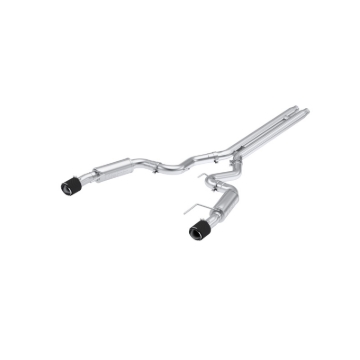 Picture of MBRP 2024 Ford Mustang GT S650, 5.0L Cat-Back Dual Split Rear with Carbon Fiber Tips, Race Version