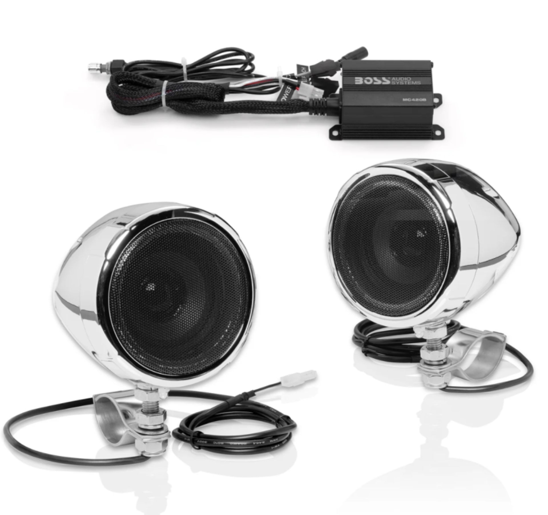 Picture of Boss Audio Systems Motorcycle Speaker Amplifier/ Bluetooth/ 3in Speakers