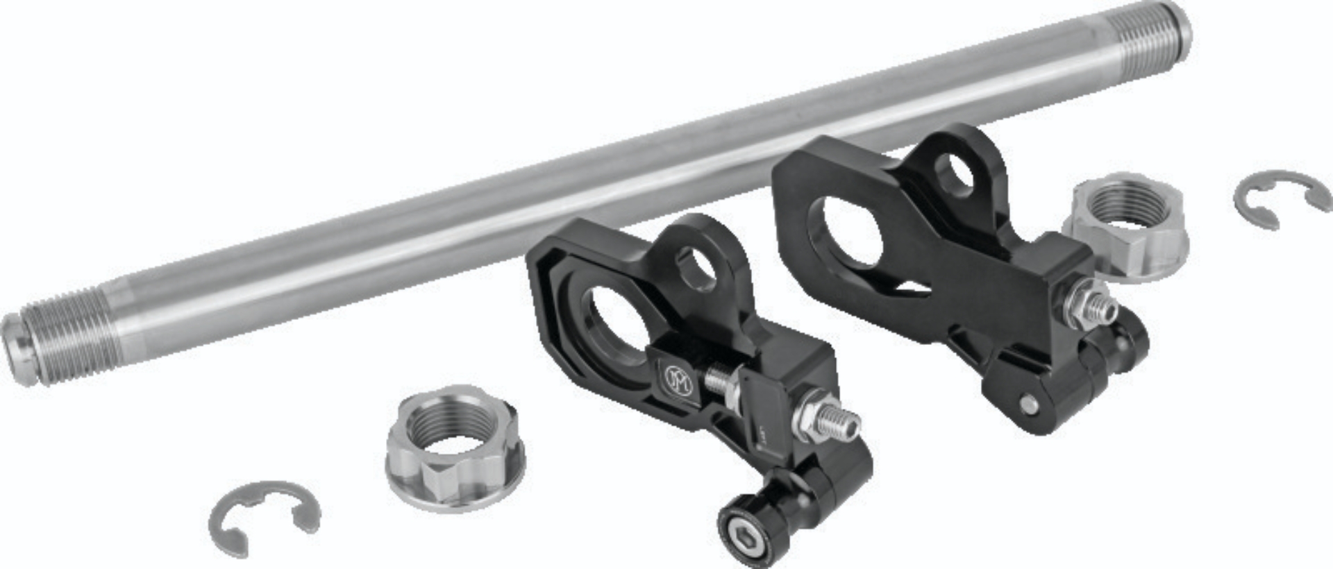 Picture of Performance Machine HD Touring Axle Adj Kit - Black Ano