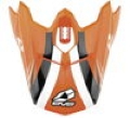 Picture of EVS T3 Works Visor - Orange/White/Black