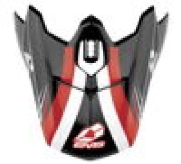 Picture of EVS T3 Works Visor - Black/White/Red