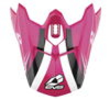 Picture of EVS T3 Works Visor - Pink/White/Black