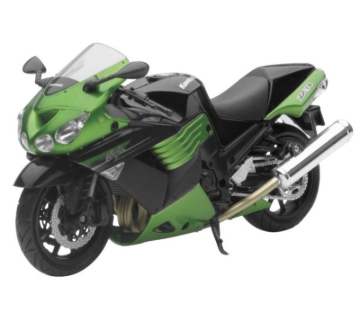 Picture of New Ray Toys Kawasaki ZX-14 Street Bike (Green) Scale/ - 1:12