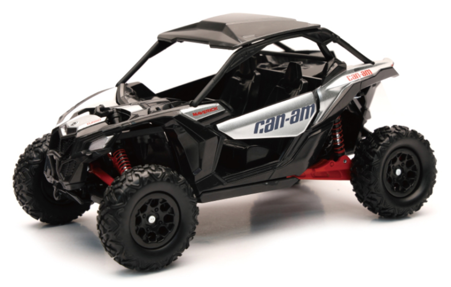Picture of New Ray Toys Can-AM Maverick X3 (Hyper Silver/Red)/ Scale - 1:18