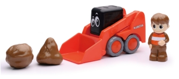 Picture of New Ray Toys Kubota My Lil Orange SSV with Figurine and Boulders/ Scale - 1:18