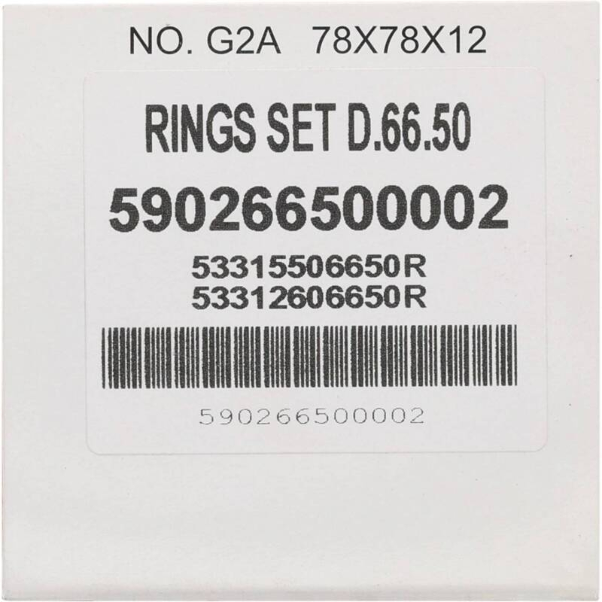 Picture of Vertex Pistons 87-06 YFZ 350 Banshee Piston Ring - 66.500mm