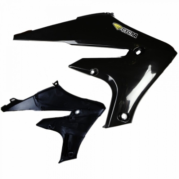 Picture of Cycra 20+ Yamaha WR250F Powerflow Radiator Shrouds - Black
