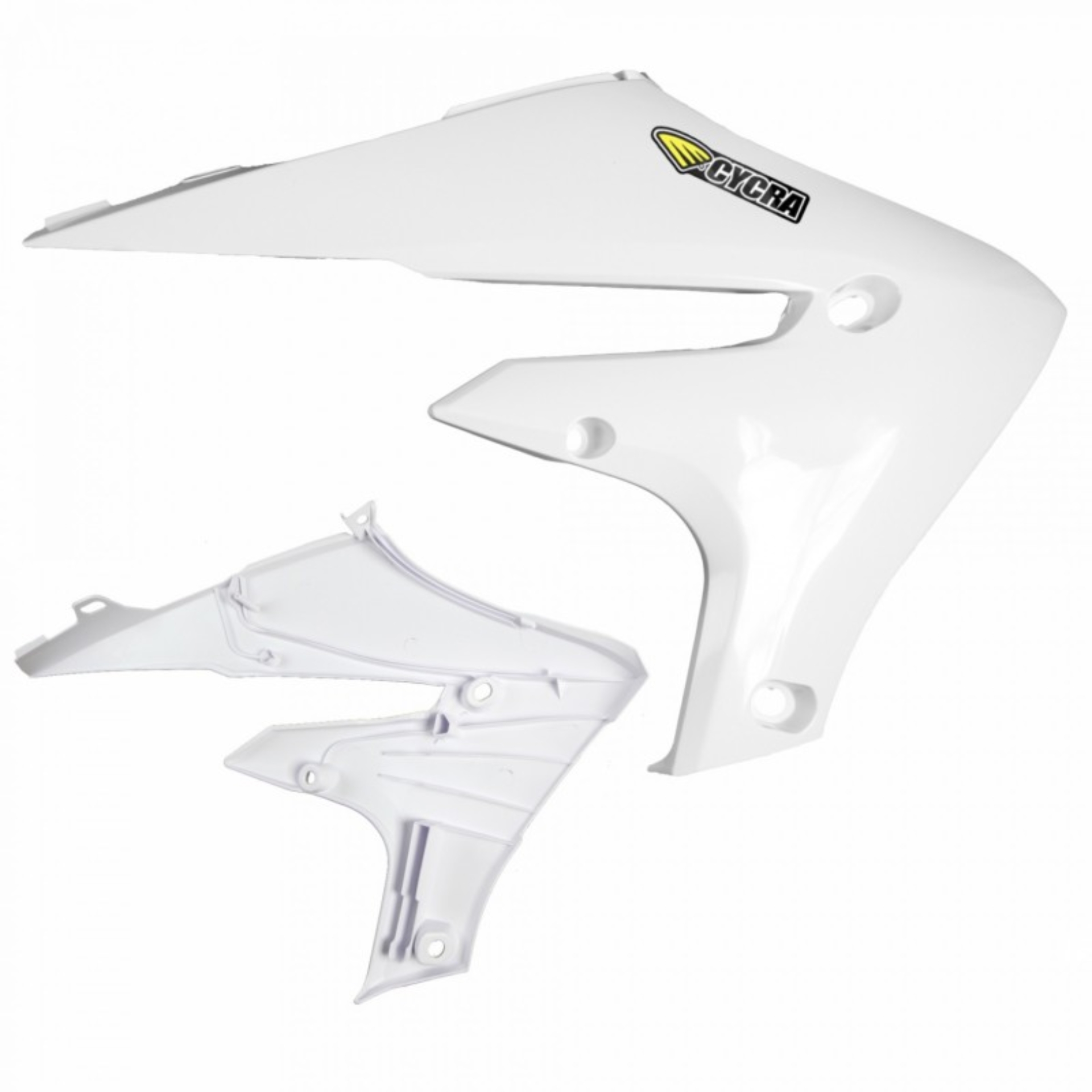 Picture of Cycra 20+ Yamaha WR250F Powerflow Radiator Shrouds - White