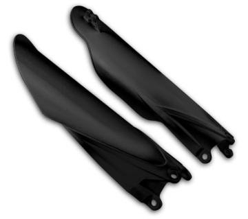 Picture of Cycra 15+ Yamaha WR250F Fork Guards - Black
