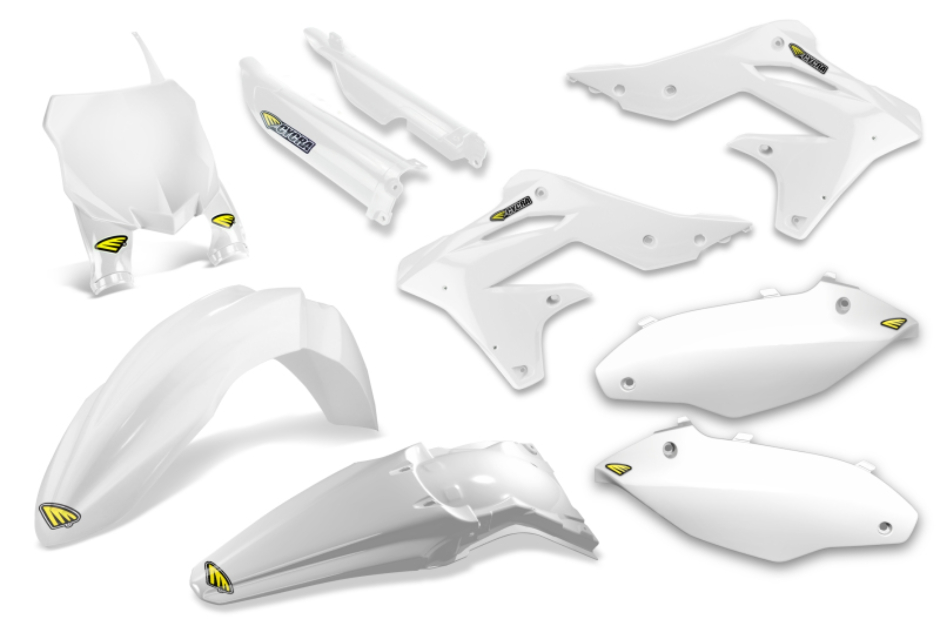 Picture of Cycra 13-16 Kawasaki KX250F Powerflow Body Kit - White