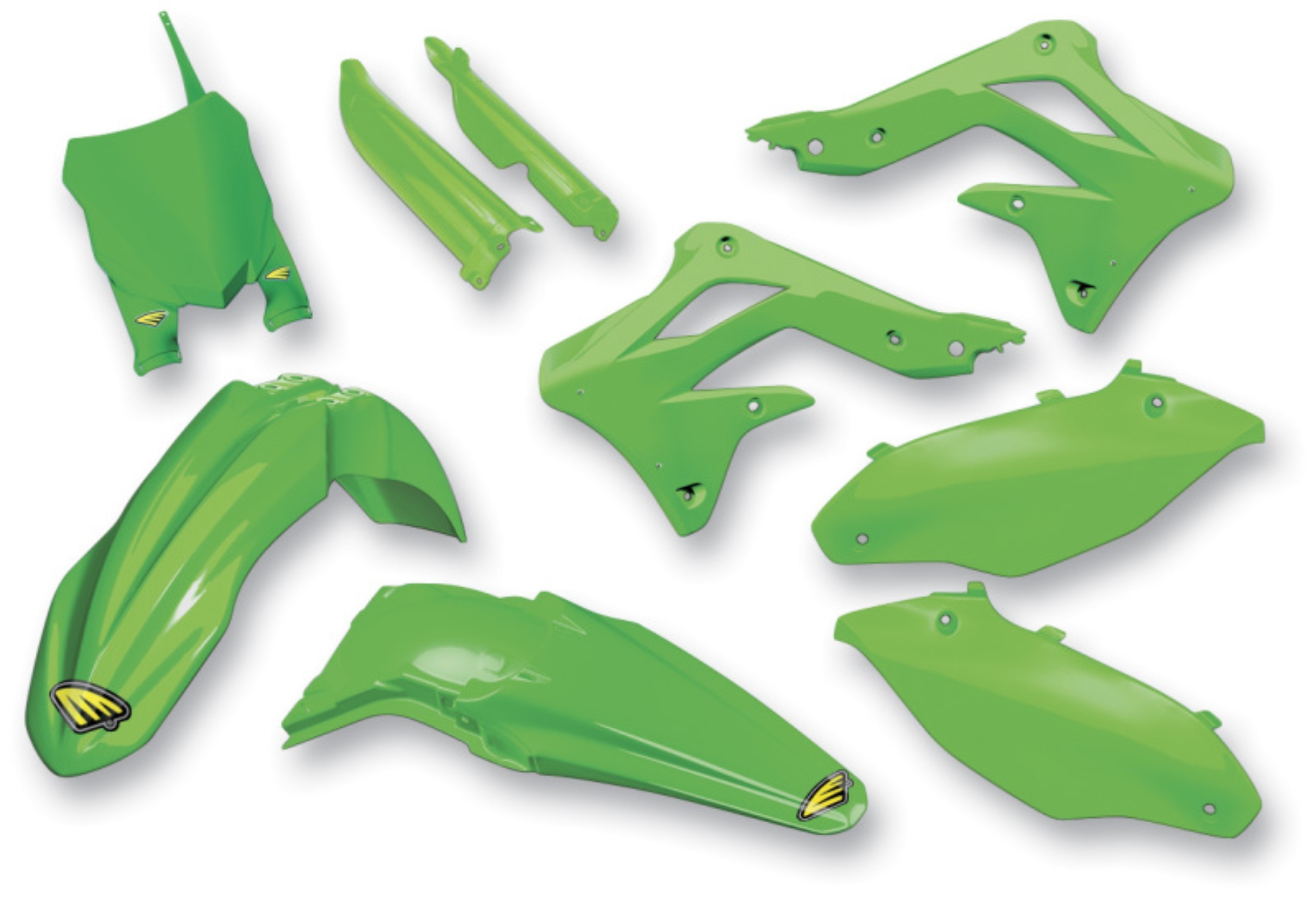 Picture of Cycra 13-16 Kawasaki KX250F Powerflow Body Kit - OEM Green