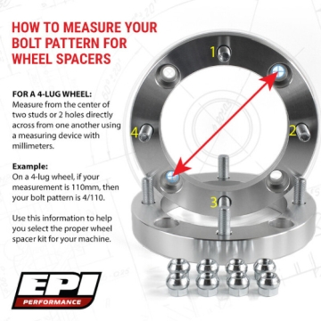 Picture of EPI 4/156 Wheel Spacer 2 in. 10mm.
