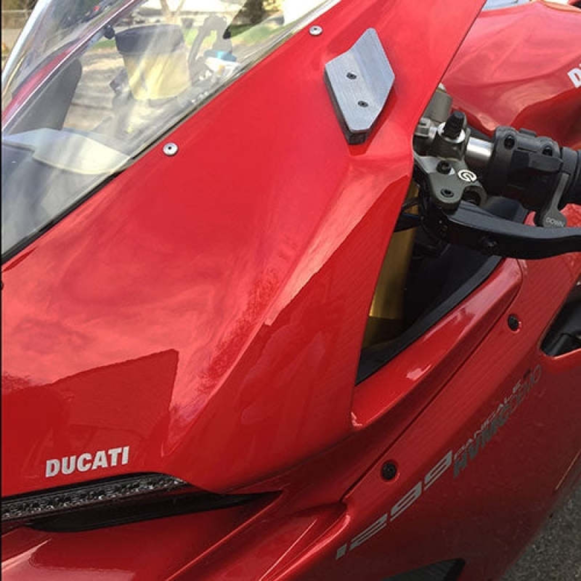 Picture of New Rage Cycles 16-19 Ducati 959 Panigale Mirror Block Off Turn Signals
