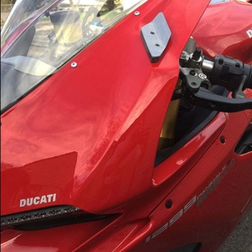 Picture of New Rage Cycles 16-19 Ducati 959 Panigale Mirror Block Off Turn Signals