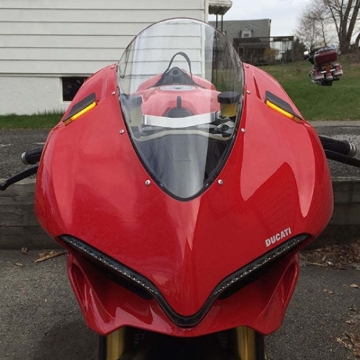 Picture of New Rage Cycles 16-19 Ducati 959 Panigale Mirror Block Off Turn Signals