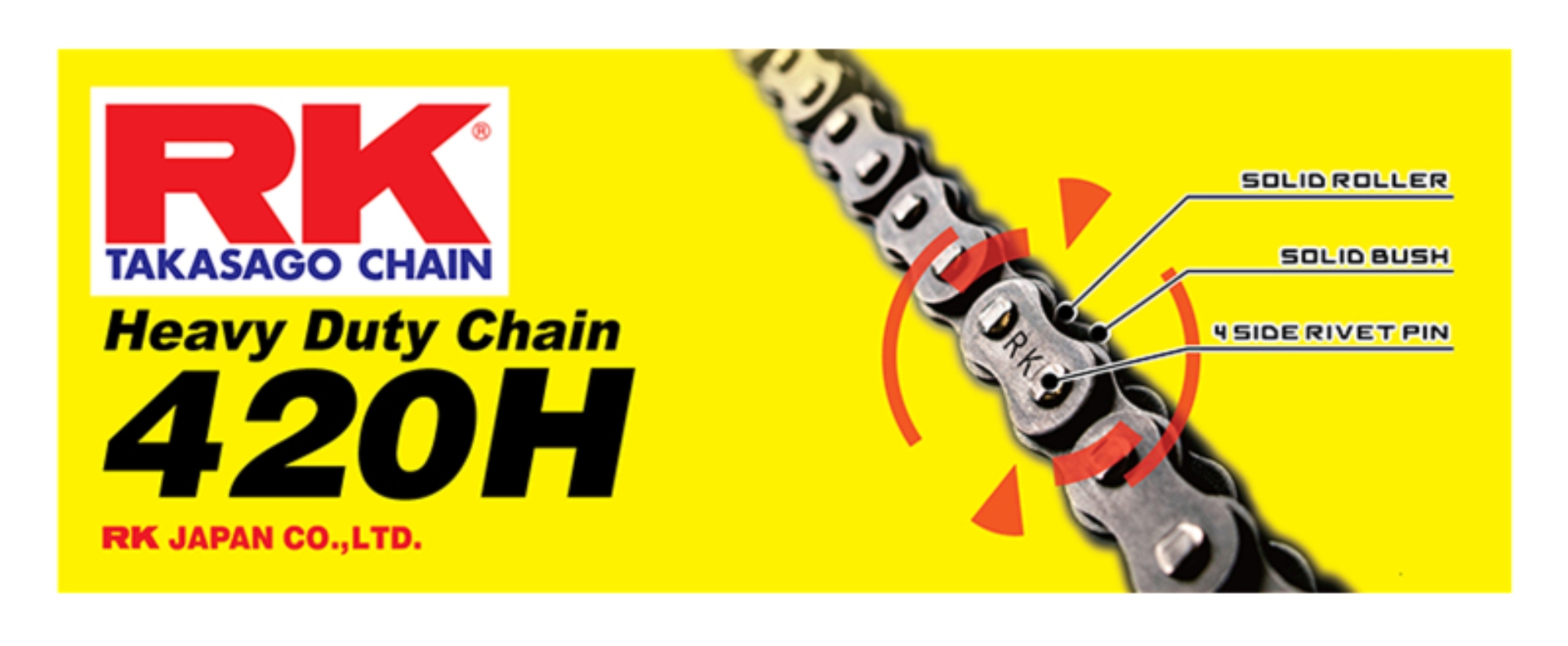 Picture of RK Chain 420H-130 - Natural