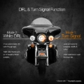 Picture of XK Glow 4.5In Chrome RGB LED Harley Running Light XKchrome Bluetooth App Controlled Kit