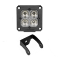 Picture of XK Glow Flush Mount XKchrome 20w LED Cube Light w/ RGB Accent Light - Flood Beam