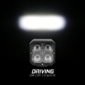 Picture of XK Glow Flush Mount XKchrome 20w LED Cube Light w/ RGB Accent Light - Driving Beam