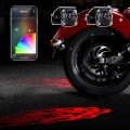 Picture of XK Glow Curb FX Bluetooth XKchrome App Waterproof LED Projector Welcome Light Flame Style 2pc