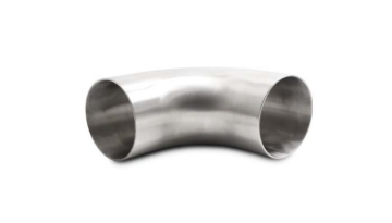 Picture of Vibrant 3.0in OD 4.33in Tangent Length T304 SS 90 Deg Mandrel Bend w/Extended Leg Length