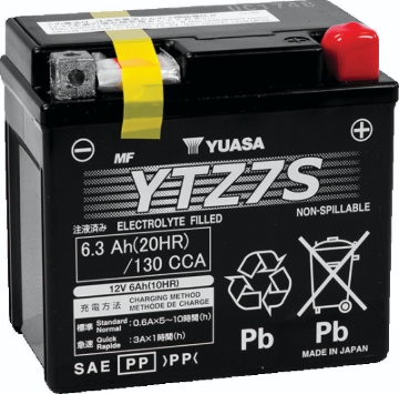 Picture of Yuasa YTZ7S Maintenance Free AGM 12-Volt Battery