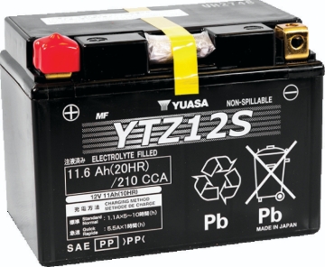 Picture of Yuasa YTZ12S Maintenance Free AGM 12-Volt Battery
