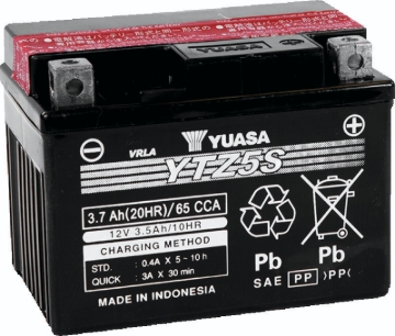 Picture of Yuasa YTZ5S-BS Maintenance Free AGM 12-Volt Battery w/Bottle
