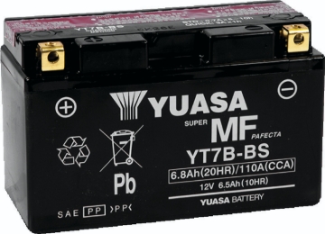 Picture of Yuasa YT7B-BS Maintenance Free AGM 12-Volt Battery w/Bottle