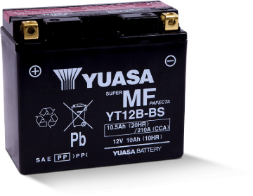 Picture of Yuasa YT12B-BS Maintenance Free 12-Volt AGM Battery w/Bottle