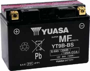 Picture of Yuasa YT9B-BS Maintenance Free 12-Volt AGM Battery w/Bottle