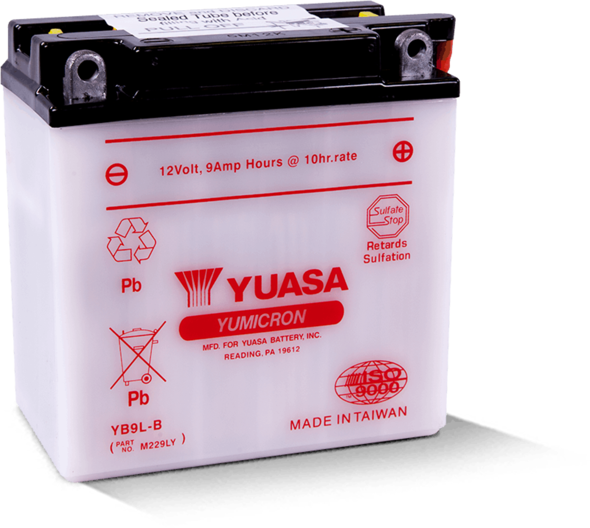 Picture of Yuasa YB9L-B Yumicron 12-Volt Battery