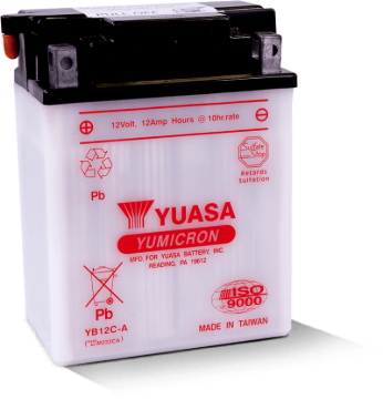 Picture of Yuasa YB12C-A Yumicron 12-Volt Battery