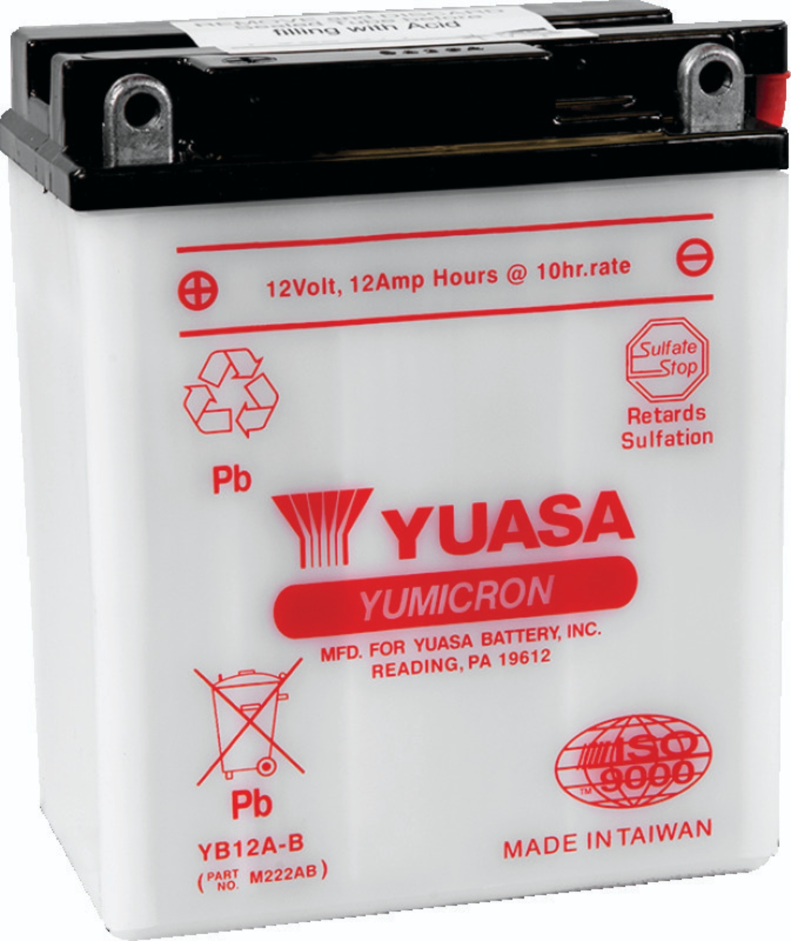 Picture of Yuasa YB12A-B Yumicron 12-Volt Battery