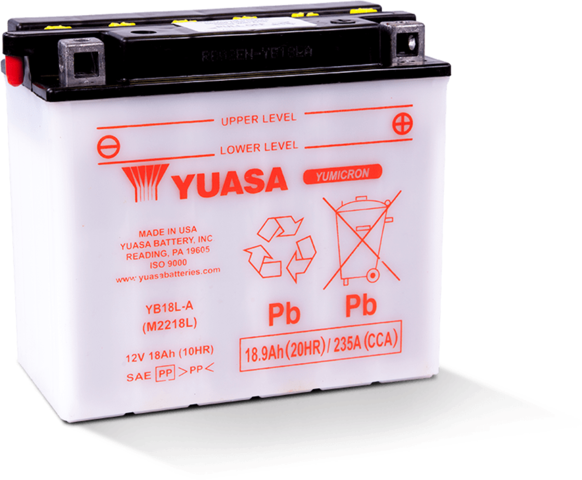 Picture of Yuasa YB18L-A Yumicron 12-Volt Battery