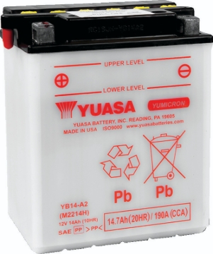 Picture of Yuasa YB14-A2 Yumicron CX 12-Volt Battery