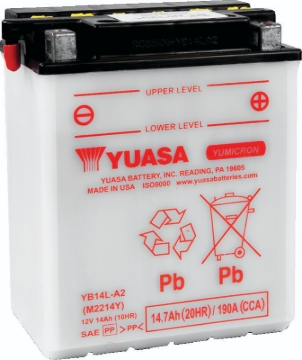 Picture of Yuasa YB14L-A2 Yumicron CX 12-Volt Battery