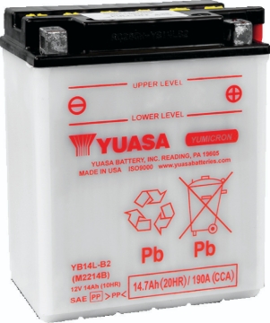 Picture of Yuasa YB14L-B2 Yumicron CX 12-Volt Battery