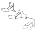 Picture of Go Rhino 14-23 Toyota 4Runner(Excl Nightshade/TRD) Dominator Xtreme Frame Slider Mounting Brackets