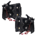Picture of Oracle Lighting 07-13 Chevrolet Silverado Pre-Assembled LED Halo Headlights - Green