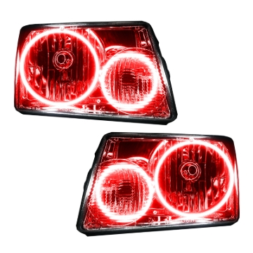 Picture of Oracle Lighting 01-11 Ford Ranger Pre-Assembled LED Halo Headlights -Red
