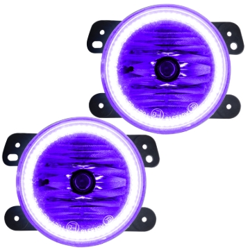 Picture of Oracle Lighting 07-09 Jeep Wrangler JK Pre-Assembled LED Halo Fog Lights -UV/Purple