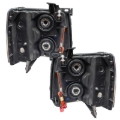 Picture of Oracle Lighting 07-13 Chevrolet Silverado Assembled Halo Headlights Round Style -Red