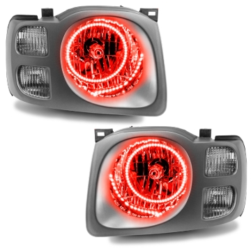 Picture of Oracle Lighting 02-04 Nissan Xterra SE Pre-Assembled LED Halo Headlights -Red