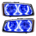 Picture of Oracle Lighting 03-06 Chevrolet Silverado Pre-Assembled LED Halo Headlights -Blue