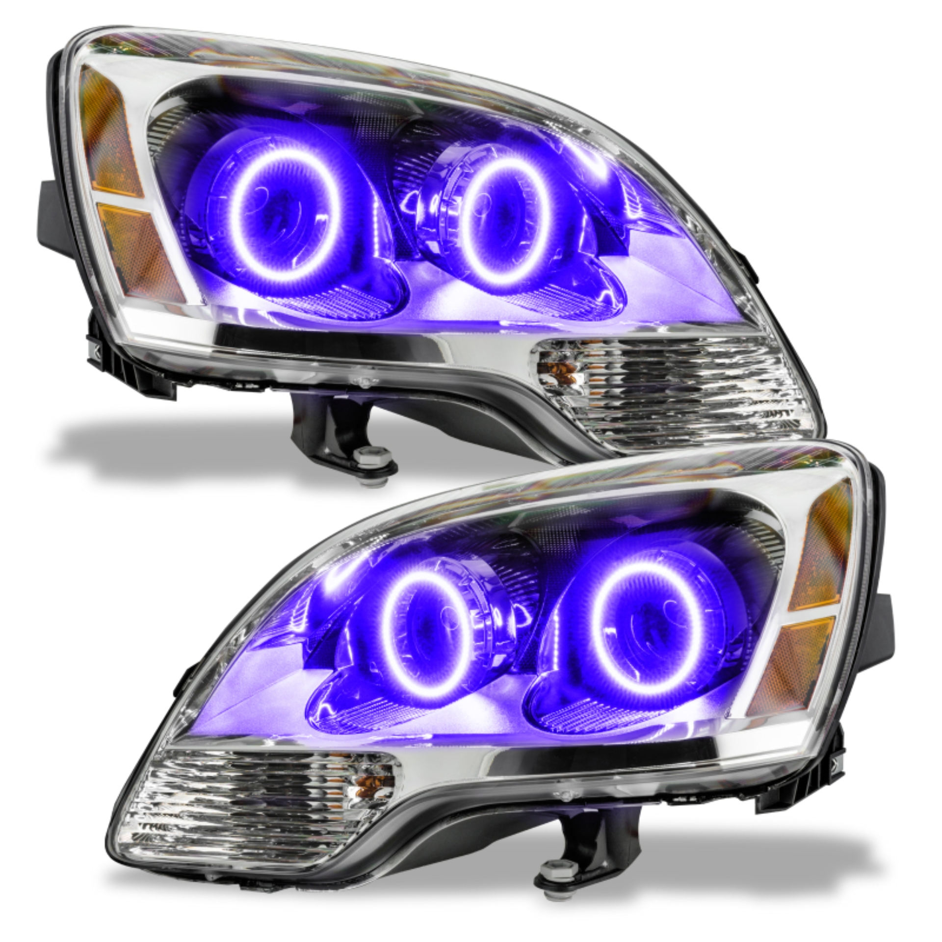Picture of Oracle Lighting 08-12 GMC Acadia Non-HID Pre-Assembled LED Halo Headlights-UV/Purple