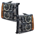 Picture of Oracle Lighting 07-13 GMC Sierra Pre-Assembled LED Halo Headlights - Blue