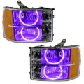 Picture of Oracle Lighting 07-13 GMC Sierra Pre-Assembled LED Halo Headlights -UV/Purple