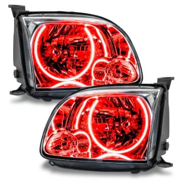 Picture of Oracle Lighting 0506 Toyota Tundra Regular/Accessible PreAssembled Halo Headlights Red