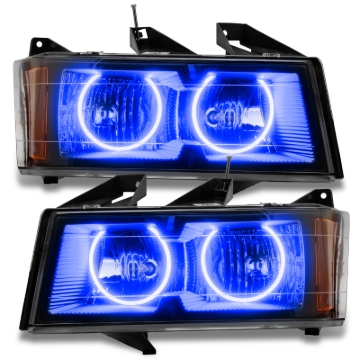 Picture of Oracle Lighting 04-12 Chevrolet Colorado Pre-Assembled LED Halo Headlights -Blue